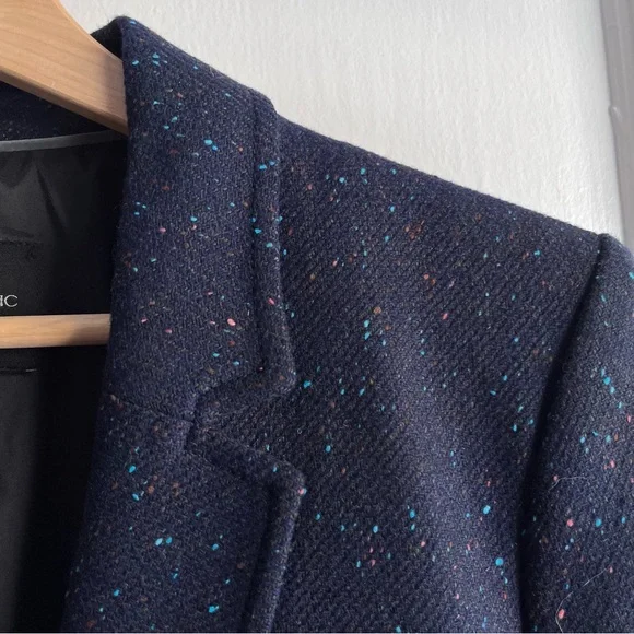 Banana Republic Speckled Blue Tweed Blazer - Picture 3 of 9